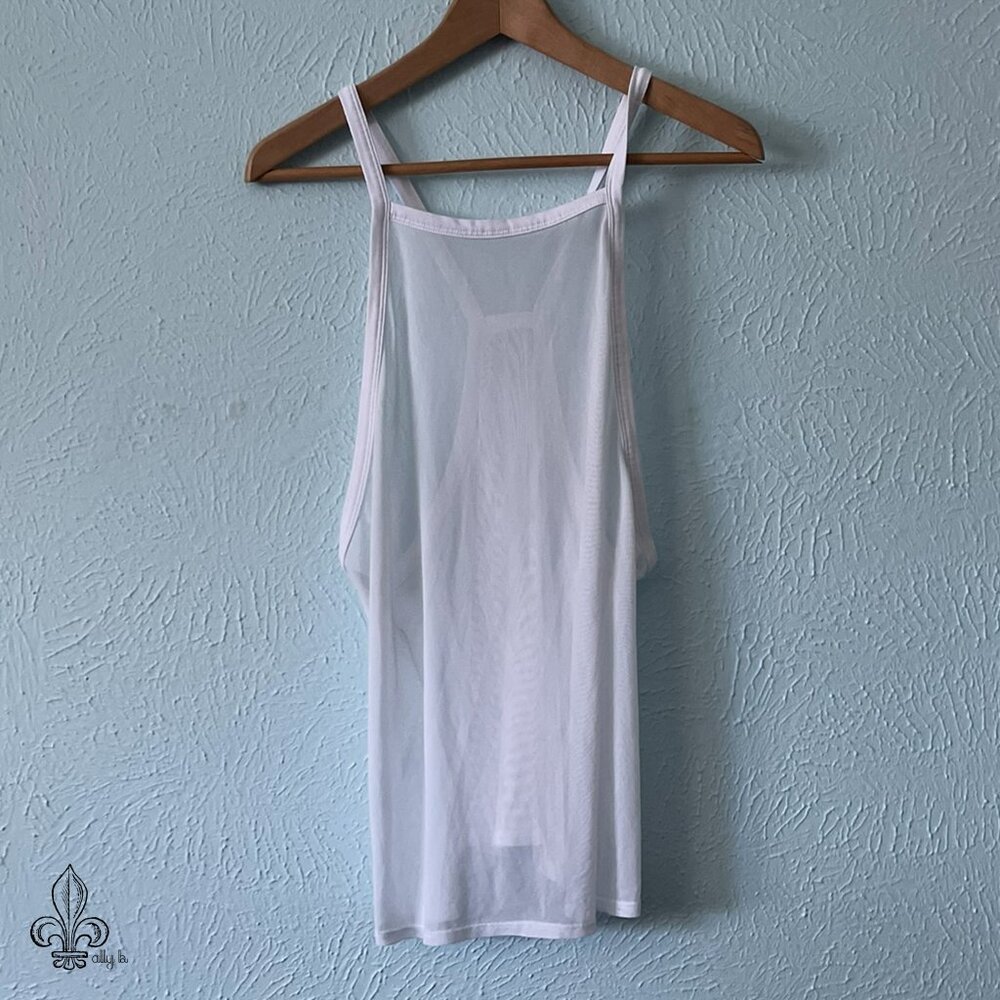 💮Fabletics White mesh top💮